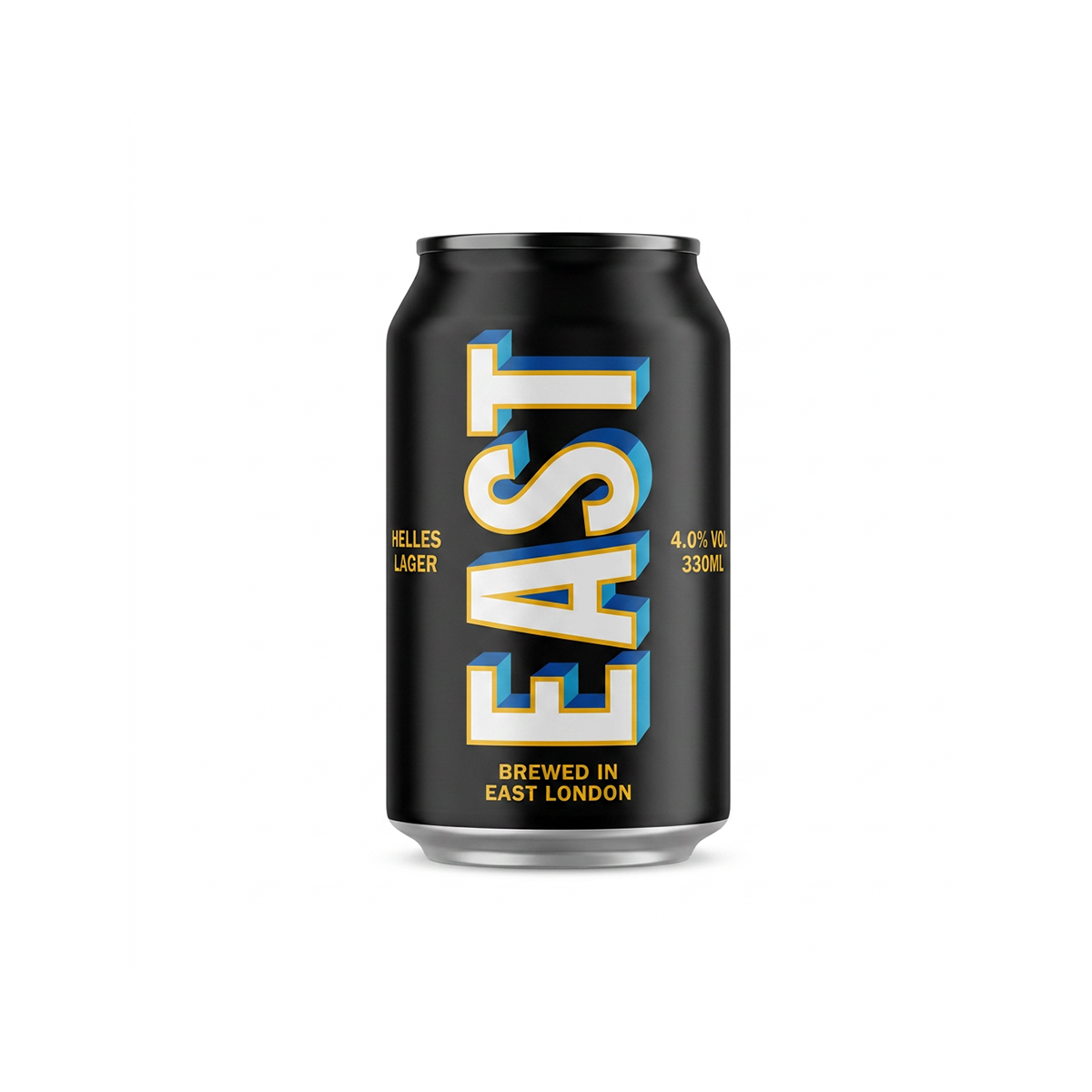 EAST London Lager 330ml Case of 12 Cans