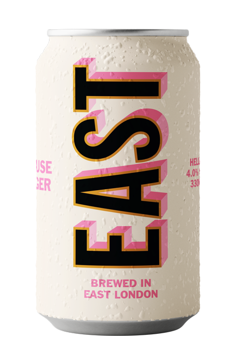 EAST House Lager 330ml Case of 12 Cans