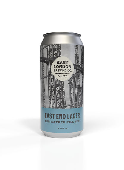 East End Lager 440ml Case of 12 Cans